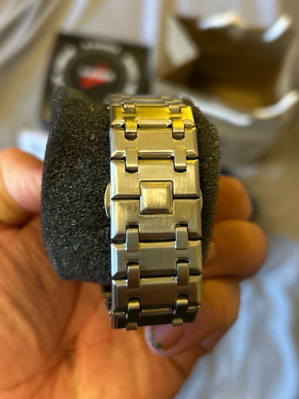 Men's Stainless Steel Watch - Brushed Silver